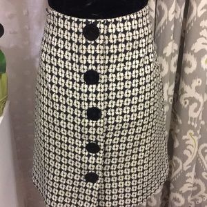 Isaac Mizrahi  Black & White Skirt Size 12!